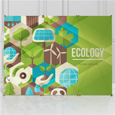 Imprimir Photocall ecológico xbanner bambú ♻️